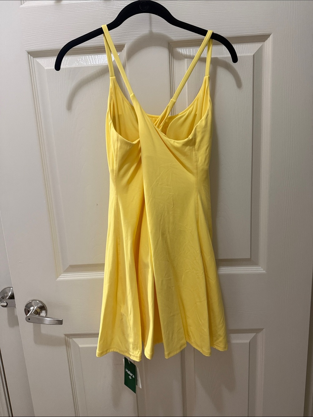 HALARA Yellow Mini Dress with Double Straps - Picture 2 of 8